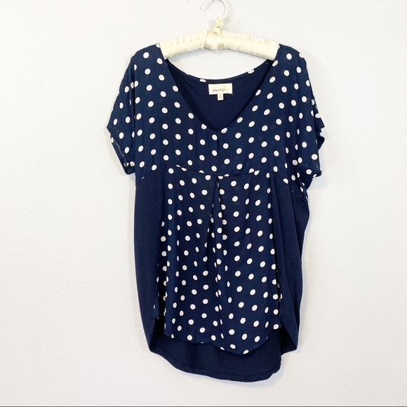 Porridge Anthropologie Polka Dot Print Blouse - Picture 2 of 5